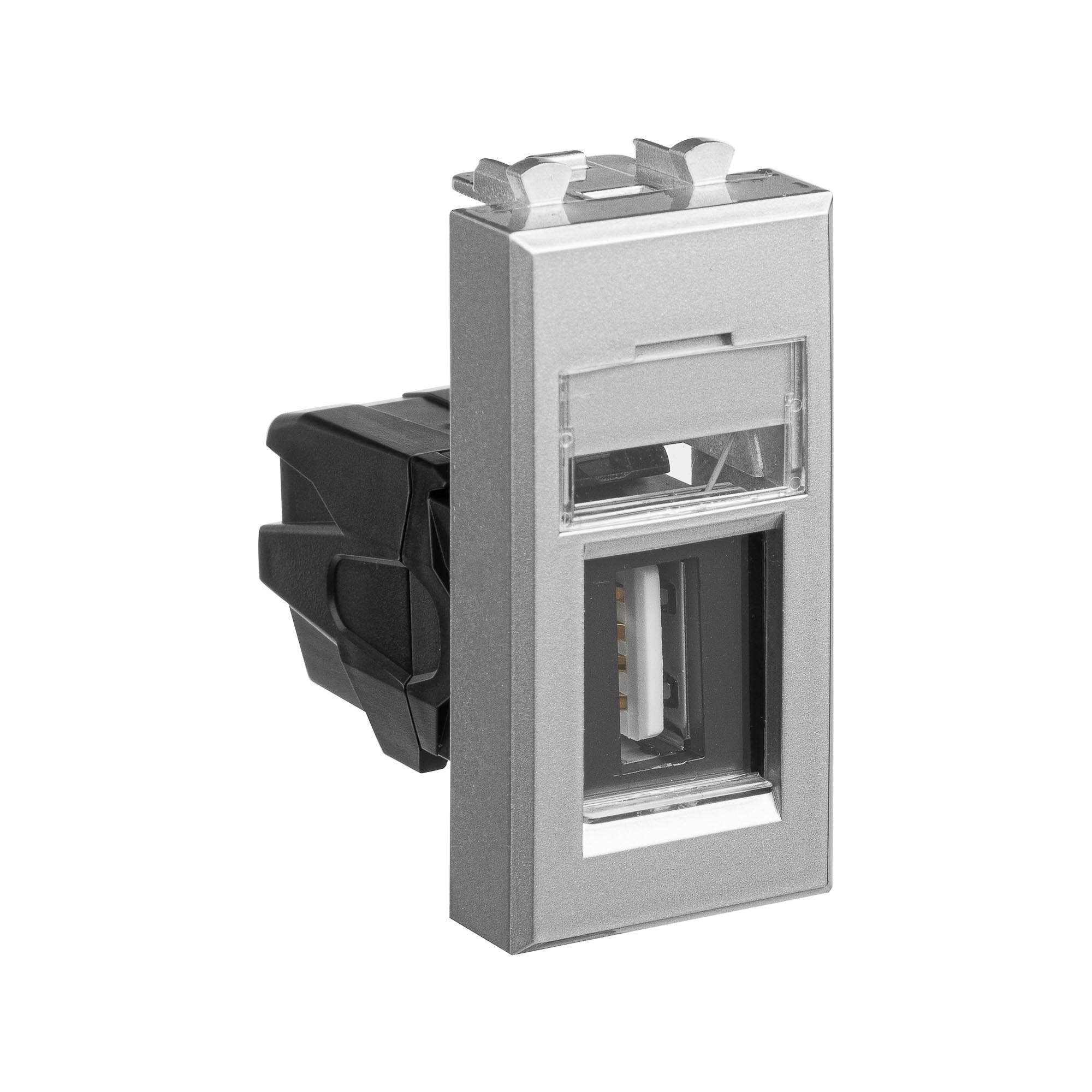 Розетка USB 2.0 DKC Avanti модульная 1 модуль тип А-А закаленная сталь купить с доставкой по РФ
