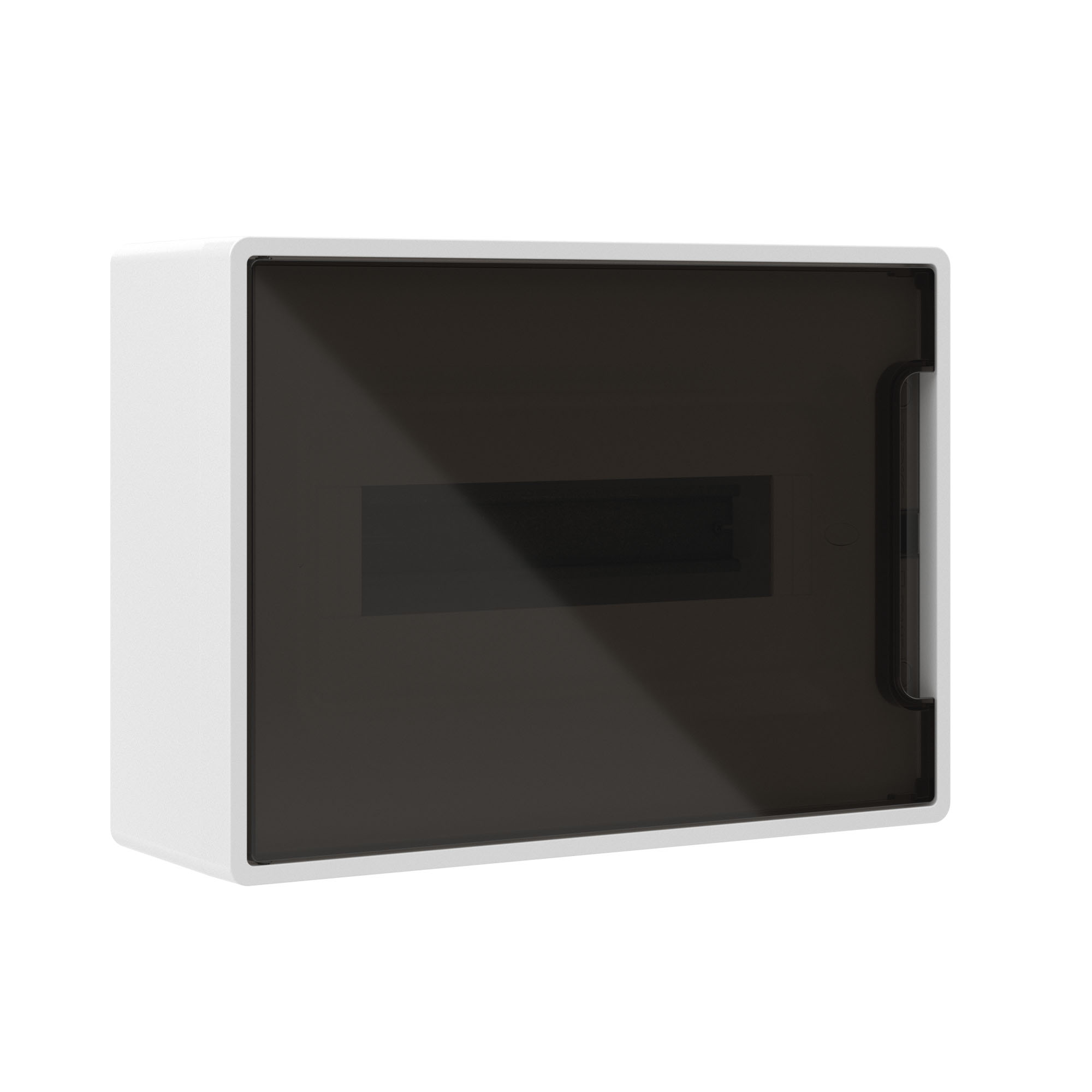 Щит DKC 12 модулей настенный FRAME, белый, с тонированной дверцей, с 2 шинами PEN купить с доставкой по РФ