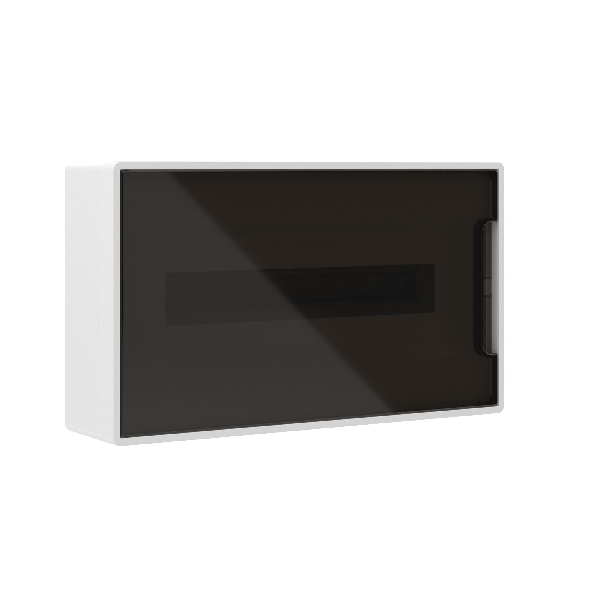 Щиток DKC 18 мод настенный, белый, с тонированной дверцей, с 2-мя шинами PEN купить с доставкой по РФ