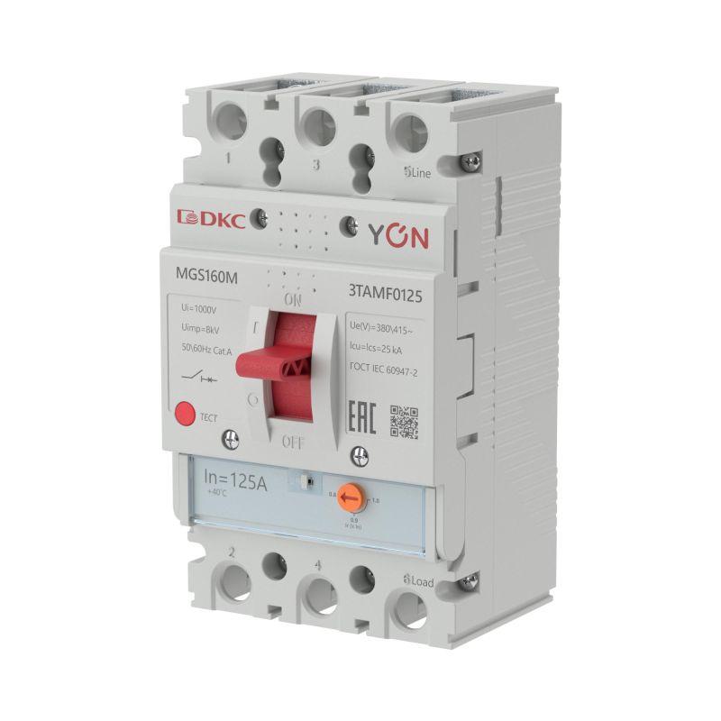 Автоматический выключатель DKC YON MGS160 3P 100-125A 25kA