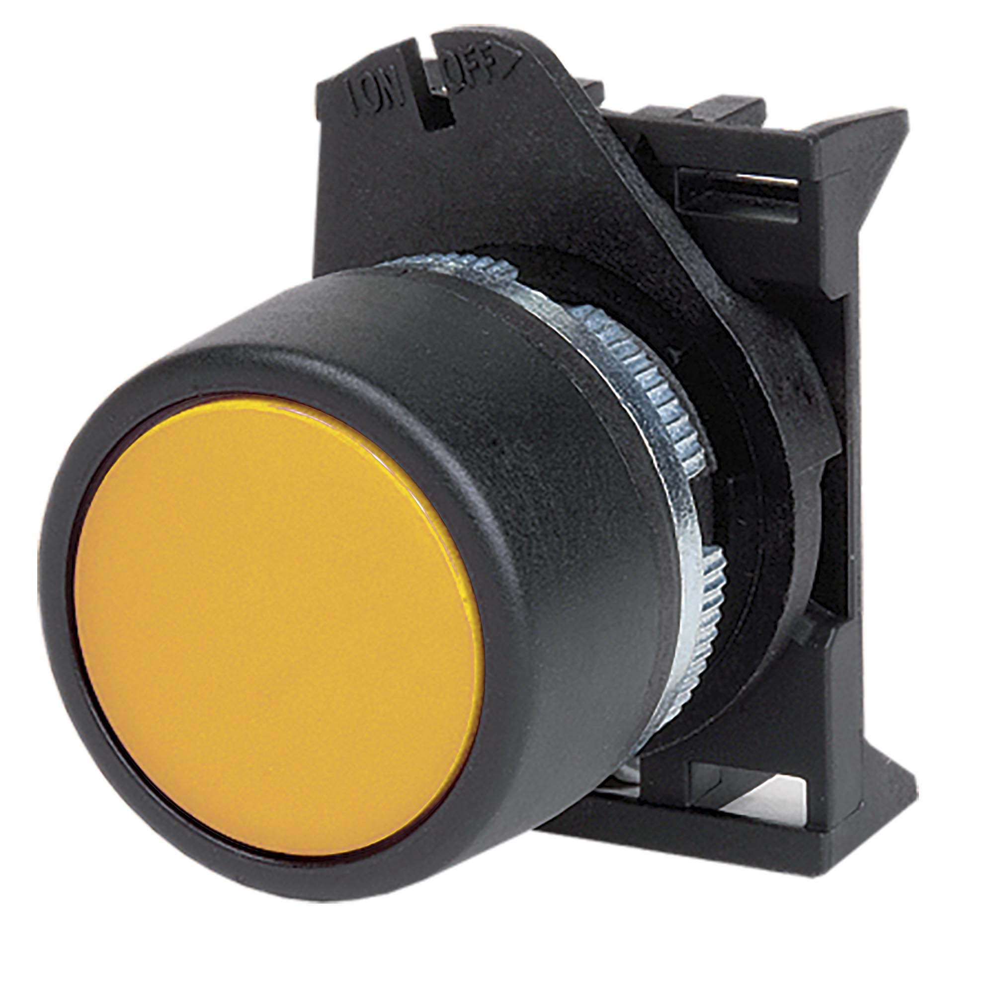 Кнопка DKC плоская прозрачная без фиксации желтая купить с доставкой по РФ