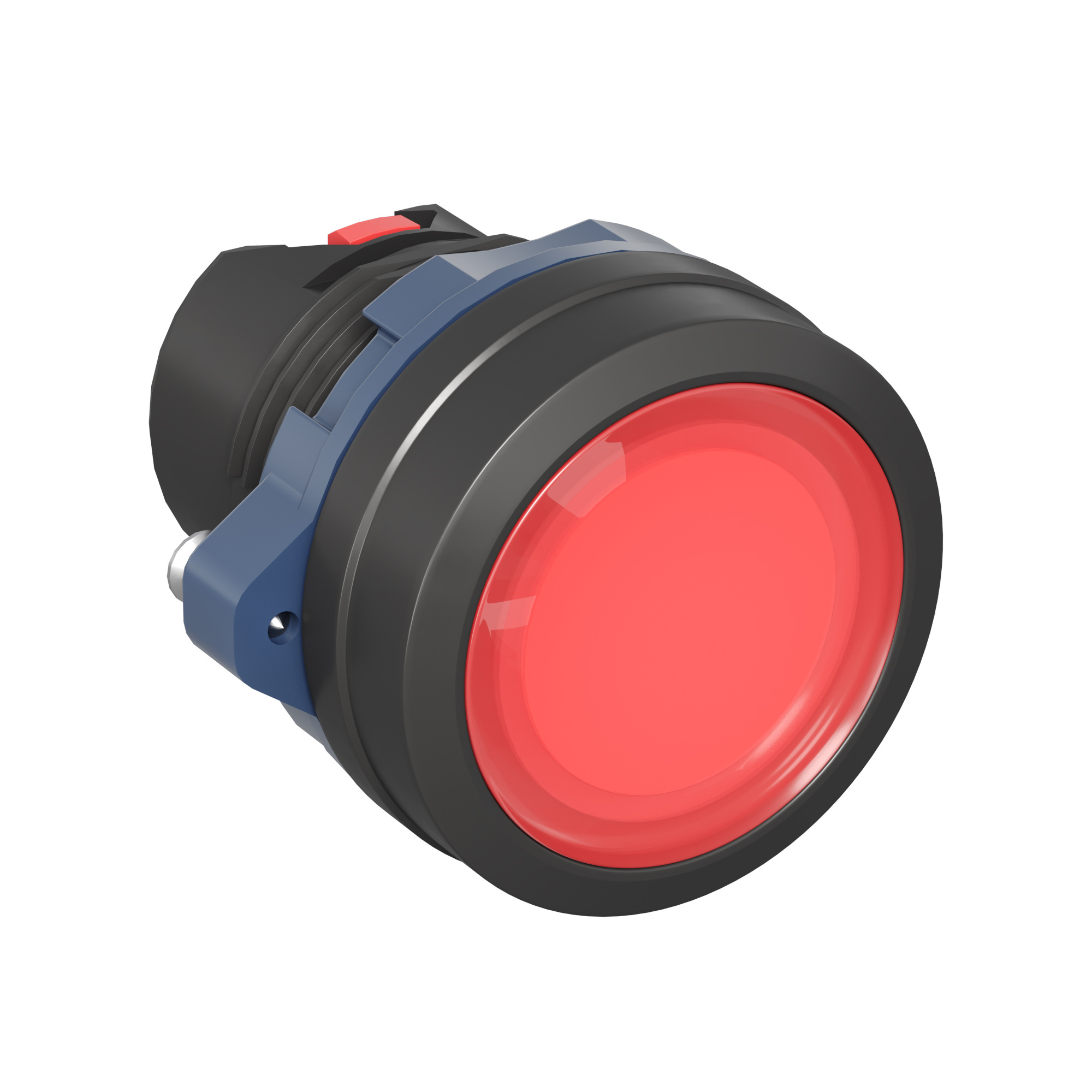 Головка кнопки DKC плоская прозрачная с фиксацией, красная купить с доставкой по РФ