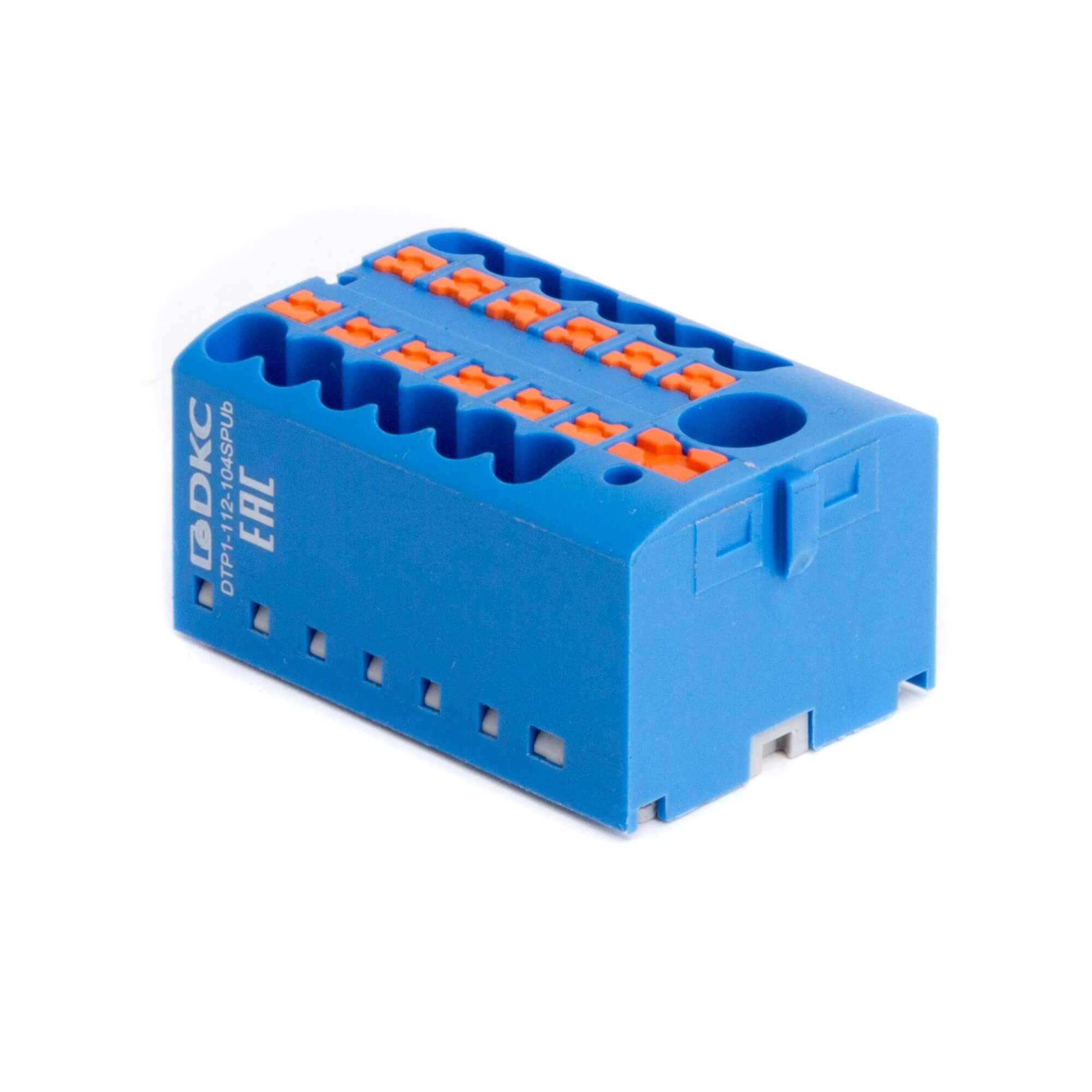 Блок DKC распределительный push-in 2,5 кв синий 12ТП 1 ввод 6 кв DTP1-112-104SPUB купить с доставкой по РФ