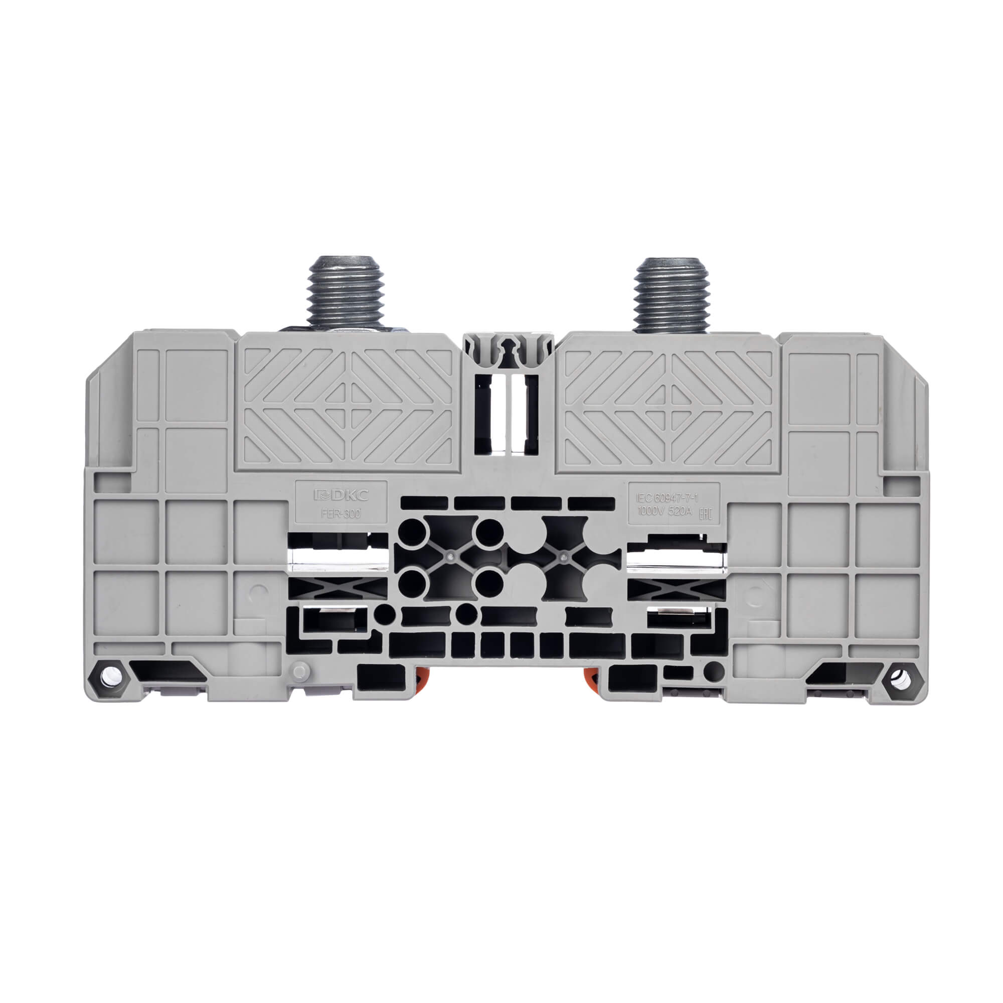 Клемма DKC проходная, болтовой зажим, 2 точки подключения, 300 кв.мм, серая купить с доставкой по РФ