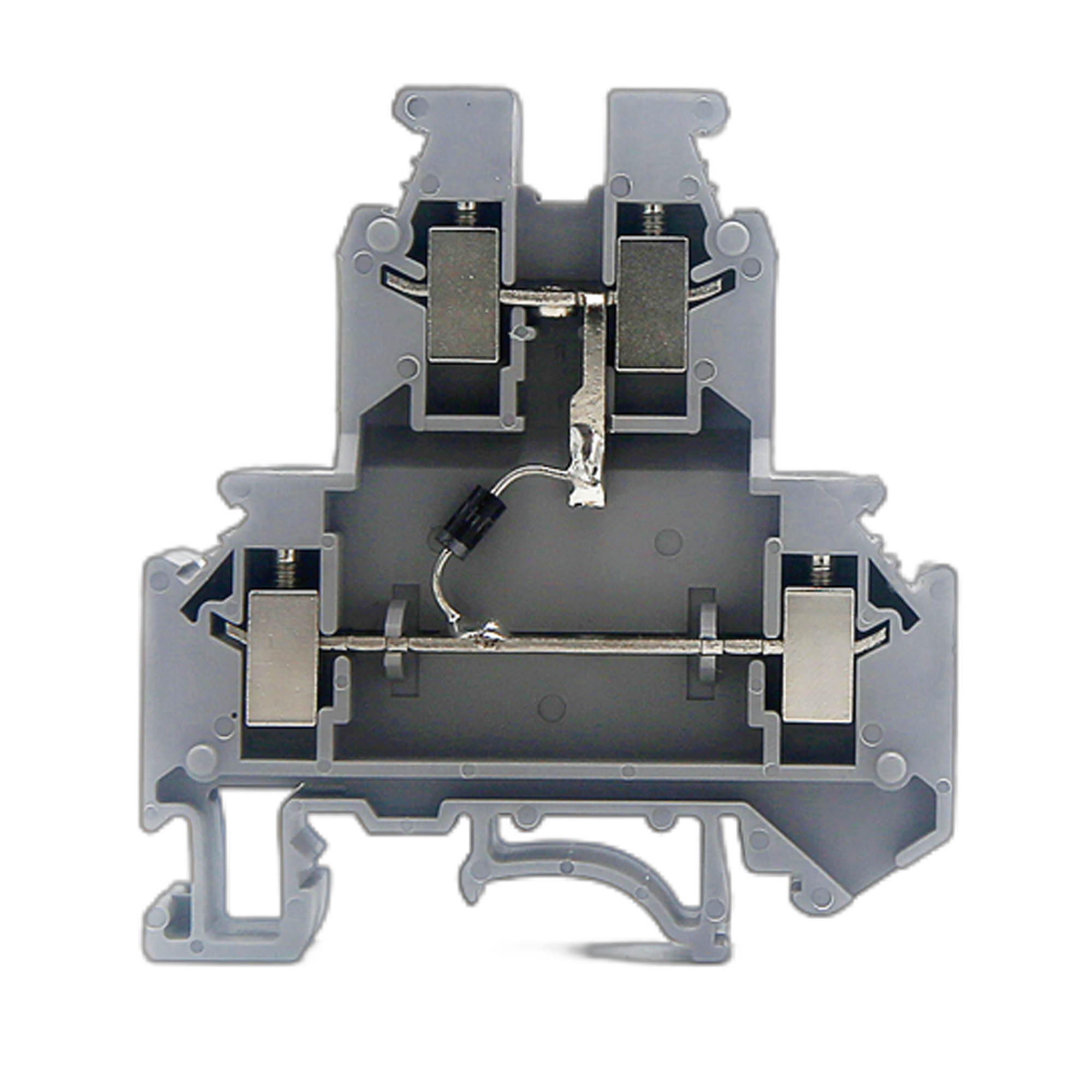 Клемма DKC со встроенным диодом, двухуровневая, серая GUR-D-A купить с доставкой по РФ