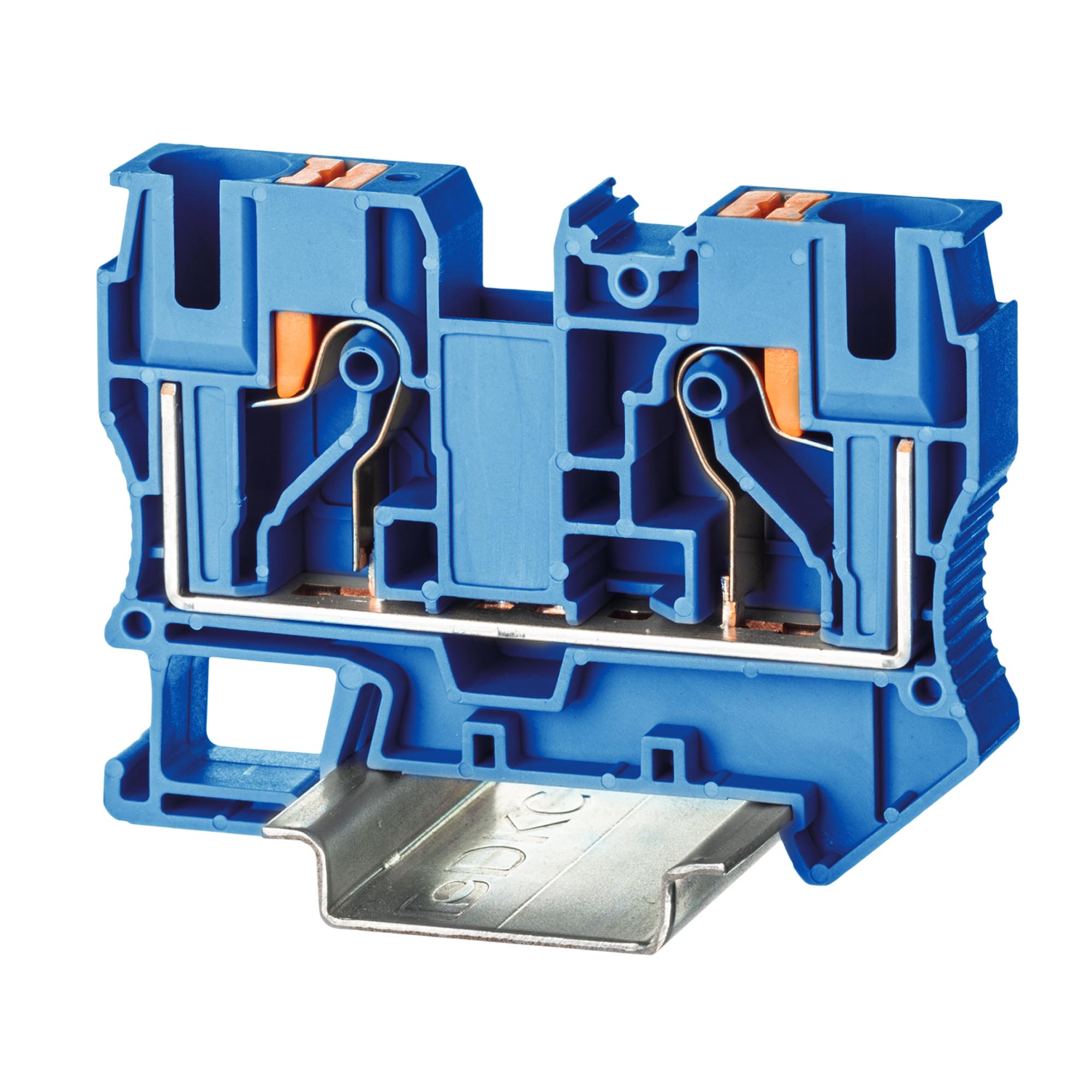 Клемма DKC проходная зажим push-in 2 точки подключения 10кв.мм син. vpr-10-bu купить с доставкой по РФ