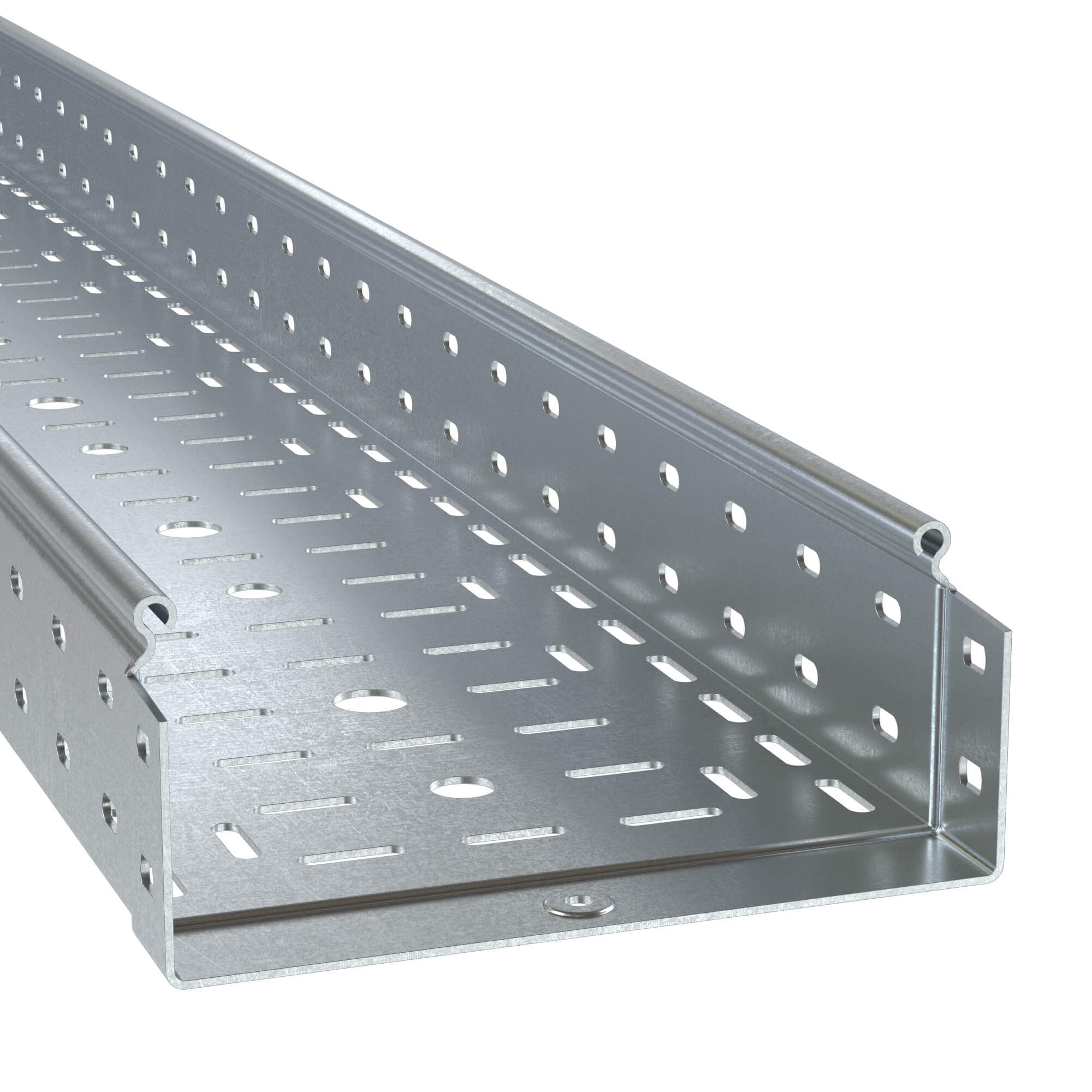 Лоток перфорированный DKC 80х100х4000, 1,0 мм купить с доставкой по РФ