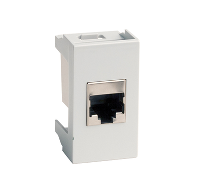 Розетка DKC VIVA компьютерная RJ45 категория 5E экранированная 1 модуль серая купить с доставкой по РФ