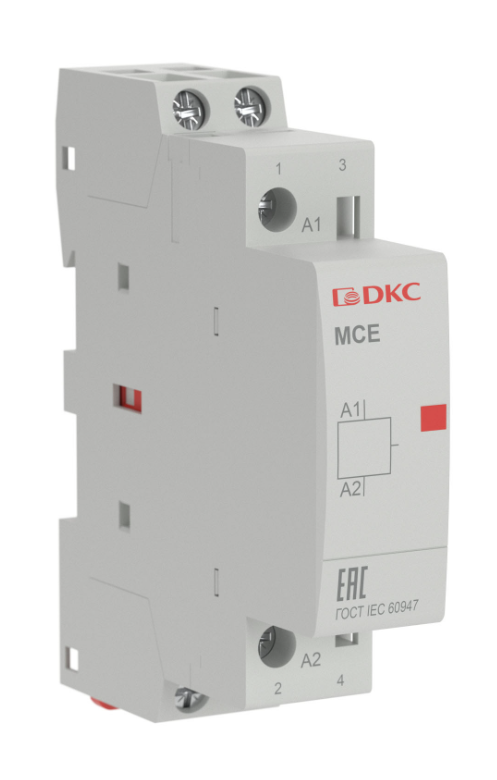 Контактор модульный DKC YON max типа MCE, 2P, 25A, 240В, 2НО