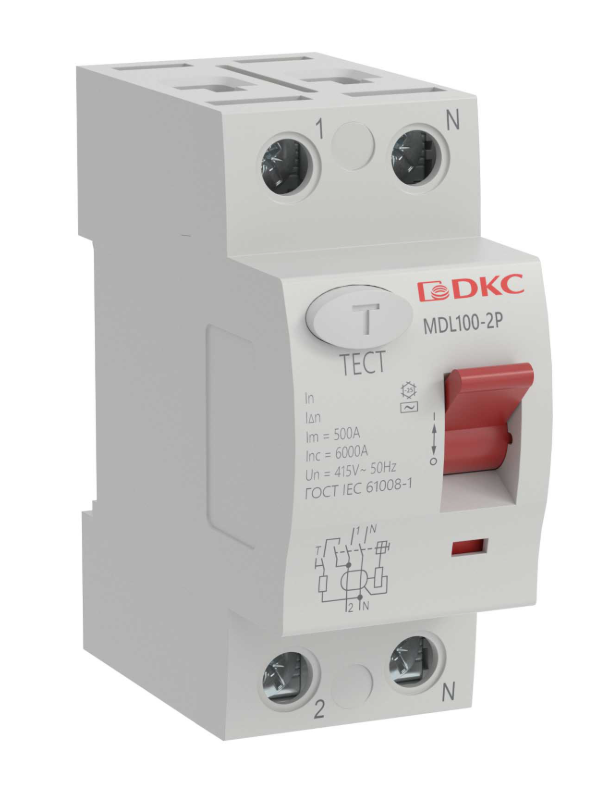 Выключатель дифференциального тока DKC Yon Max 2п 63A 100мА АС