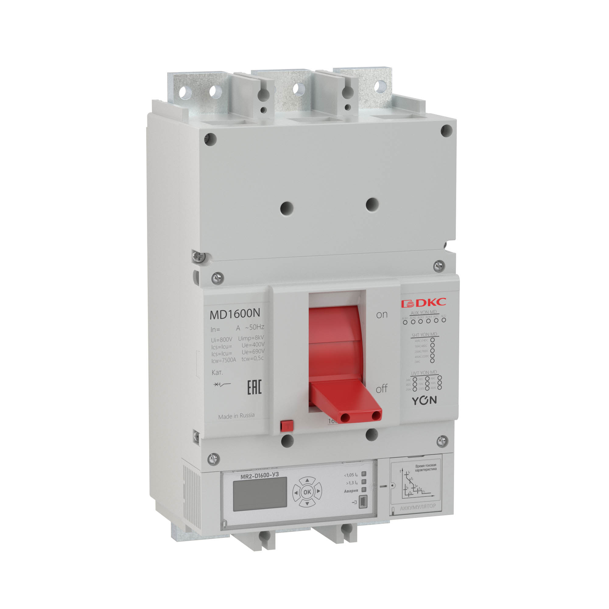 Выключатель автоматический DKC YON MD1000 3P 1000А 50kA Ir 0.4...1xIn Isd 1.5...10xIn