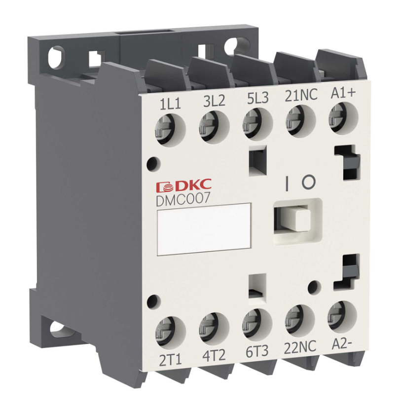 Миниконтактор DKC YON DMC007 7A 3кВт AC3 3P катушка 220В AC 1НО