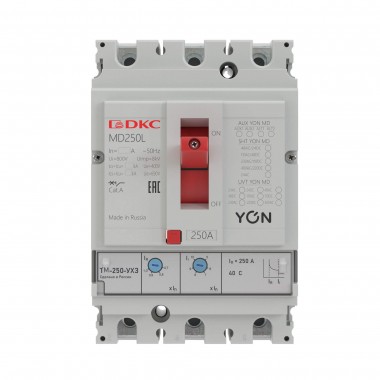 Автоматический выключатель DKC YON MD250L-TM050