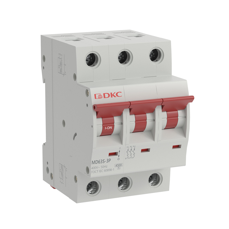 Выключатель автоматический 3P D 6А 4.5кА YON max MD63S YON MD63S-3PD6