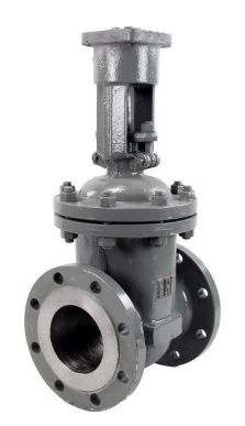 Задвижка клиновая 30с964нж DN.ru GVWR2121M-2W-F-ОСТ Ду150 Ру25 фланцевая, корпус - сталь 25Л, материал клина - сталь 25Л, уплотнение - металл, с ОСТ-фланцем, с голым штоком GAIR, крутящий момент 160 купить с доставкой по РФ