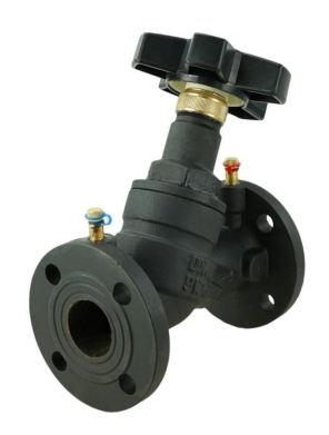 Клапан балансировочный DN.ru VB1431V-F Ду250 Ру16 чугунный, фланцевый, с ниппелями