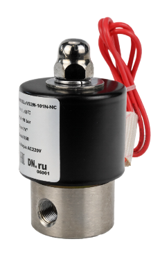 Клапан электромагнитный DN.ru VS131-VT-NC-220VAC 1/4" Ду8 Ру10 корпус - нержавеющая сталь 304, уплотнение - Viton, резьбовой, нормально-закрытый, прямого действия, катушка - 220В купить с доставкой по РФ