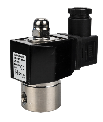 Клапан электромагнитный DN.ru VS331-NT-NC-24VDC 3/8" Ду10 Ру10, соленоидный двухходовой, корпус - нержавеющая сталь 304, уплотнение - NBR, резьбовой, нормально-закрытый, прямого действия, катушка - 24В купить с доставкой по РФ