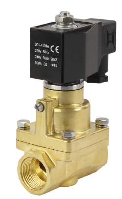 Клапан электромагнитный DN.ru VS1000-PT-NC-220VAC 1/2" Ду15 Ру0.4-16 корпус - латунь. уплотнение - PTFE. резьбовой. пилотного действия. нормально закрытый. катушка - 220В купить с доставкой по РФ