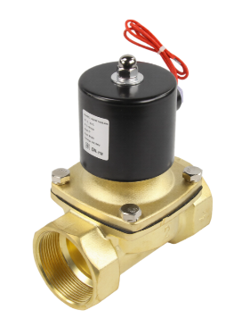 Клапан электромагнитный DN.ru VS100-NT-NC-24VAC 2" Ду50 Ру10 прямого действия двухходовой, корпус - латунь уплотнение - NBR, нормально-закрытый, катушка - 24В AC купить с доставкой по РФ