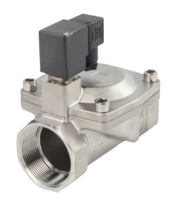 Клапан электромагнитный DN.ru VS431-VT-NC-24VAC 1 1/4" Ду32 Ру16 пилотного действия двухходовой, корпус - сталь нержавеющая 304, присоединение - внутренняя резьба, уплотнение - VITON, нормально-закрытый, катушка - 24В AC купить с доставкой по РФ