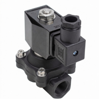 Клапан электромагнитный DN.ru VS541-ET-NC-24VAC 1" Ду25 Ру7 прямого действия двухходовой, корпус - пластик, присоединение - внутренняя резьба, уплотнение - EPDM, нормально-закрытый, катушка - 24В AC купить с доставкой по РФ