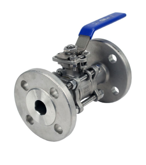 Кран шаровой DN.ru BV3232P(3pc)-FP-F-ISO-H Ду15 Ру40, полнопроходной, трехсоставной, корпус - нержавеющая сталь 316, уплотнение - PTFE, фланцевый, с ISO-фланцем, 9х9, F03/F04