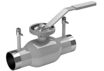 Кран шаровой регулирующий DN.ru BVR3232P(1pc)-SP-W-H Ду50 Ру40 нержавеющая сталь 316, стандартнопроходной, под приварку, с рукояткой, с ниппелями