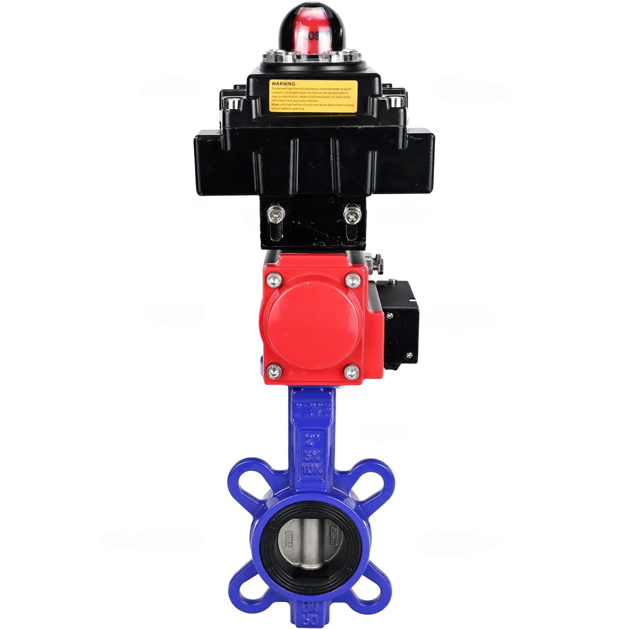 Затвор дисковый поворотный для абразивных сред DN.ru WBV1632E-2W-Fb-H Ду200 Ру16, с приводом D050-39841 купить с доставкой по РФ