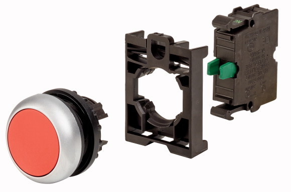 M22-D-R-K10-BVP Красная кнопка без фиксации, 1НО (MC05004/1)