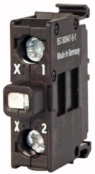 Светодиод Eaton с винтовым pажимом M22-LEDC230-G 85-264В АС 5-15А крепление на монтажное основание зеленый