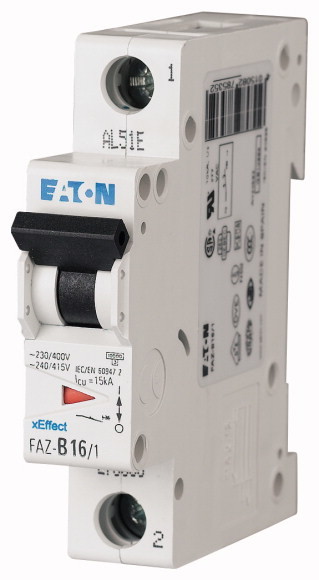 Выключатель автоматический модульный EATON 1п B 6А 15кА FAZ 278529 купить с доставкой по РФ