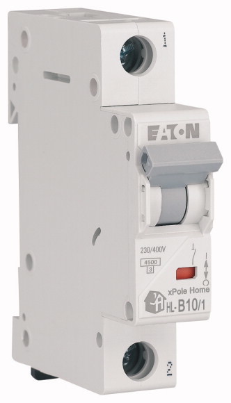 Модульный автоматический выключатель EATON HL-B10/1 1-полюс, хар-ка B, 10А, 4,5кА