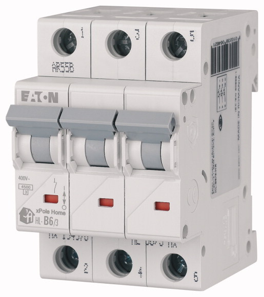 Модульный автоматический выключатель Eaton HL-B40/3 3P B 40А 4,5кА