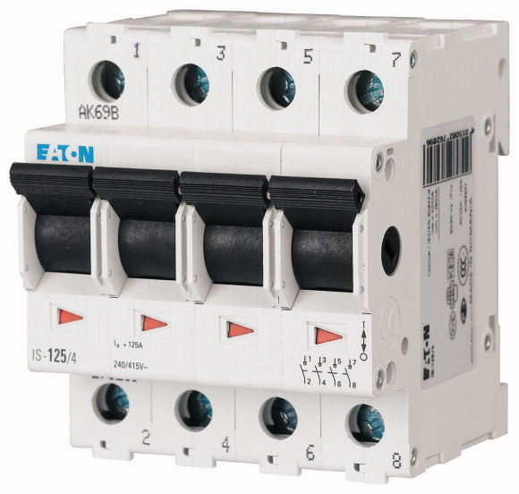 Выключатель нагрузки EATON IS-125/4 125А 4 полюсный
