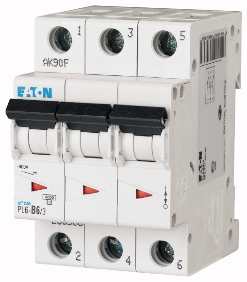 Выключатель автоматический Eaton PL6-B6/3 6А