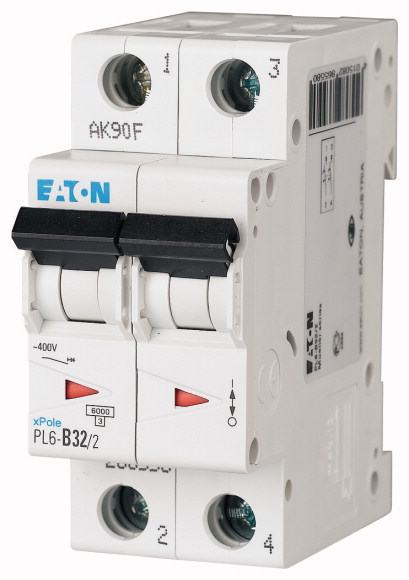 Автоматический выключатель Eaton PL6-C32/2 2P 32А 6кА C