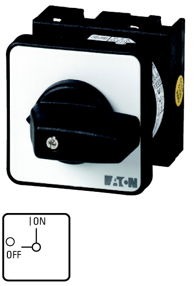 Переключатель полюсов Eaton T0-2-39/E 2п Ie=12А пол.1-2 45град. перед. креп. купить с доставкой по РФ