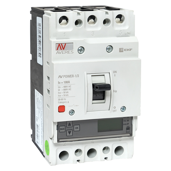 Выключатель автоматический EKF AVERES 3п 100А 50кА AV POWER-1/3 ETU6.0