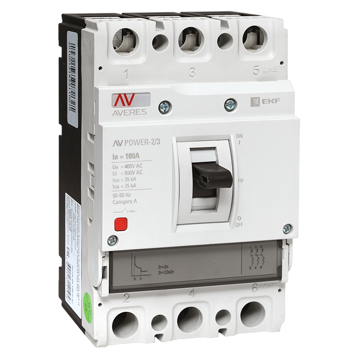 Выключатель автоматический EKF AVERES 3п 100А 35кА AV POWER-1/3 TR