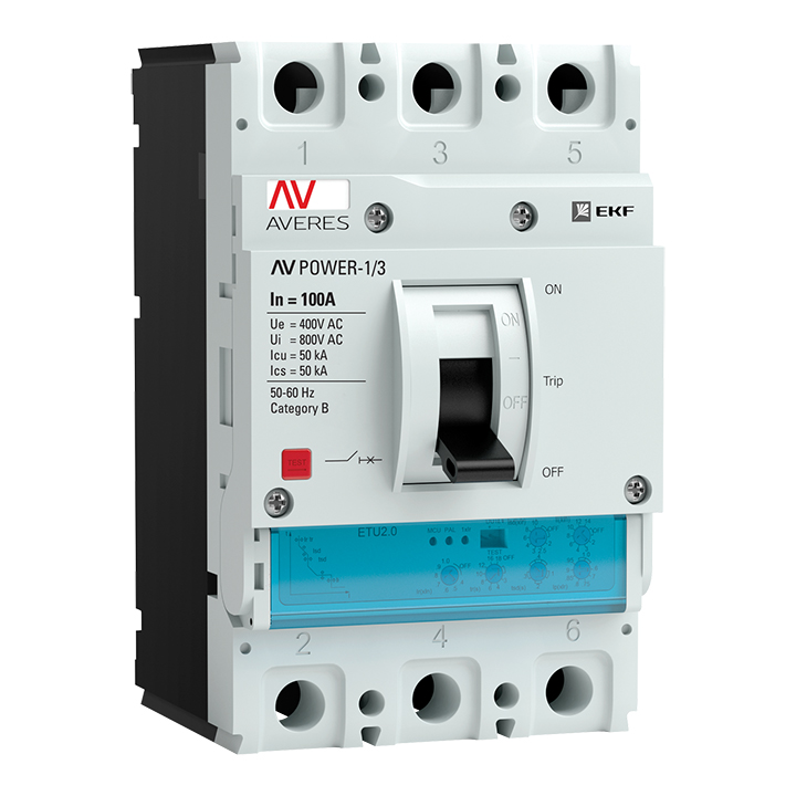 Выключатель автоматический EKF AVERES 3п 32А 50кА AV POWER-1/3 ETU2.0 купить с доставкой по РФ