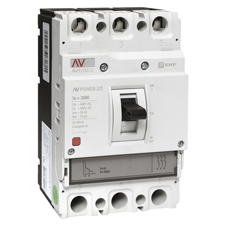 Выключатель автоматический EKF AVERES 3п 200А 35кА AV POWER-2/3 TR