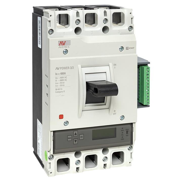 Выключатель автоматический EKF AVERES 3п 400А 50кА AV POWER-3/3 ETU6.2 купить с доставкой по РФ