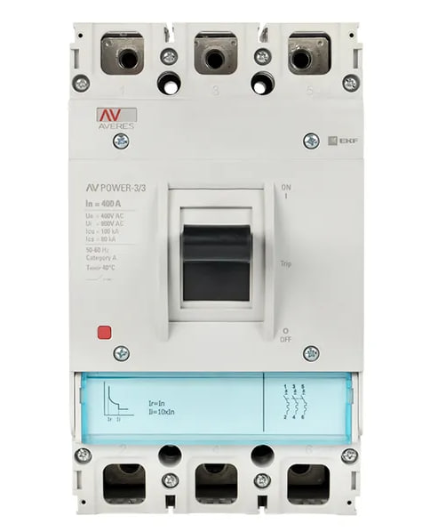 Автоматический выключатель EKF AV POWER-3/3 400А 100kA TR AVERES купить по цене "по запросу"