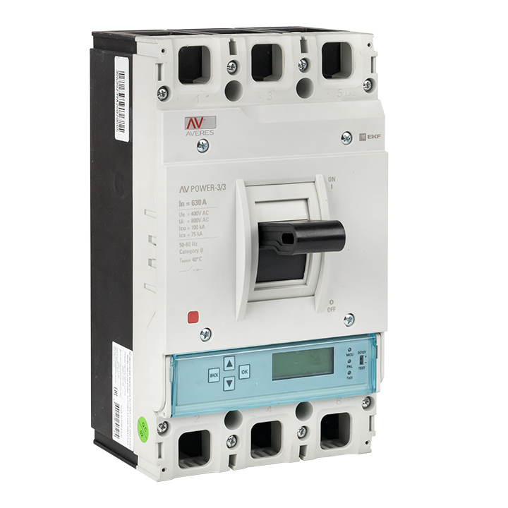 Выключатель автоматический EKF AVERES 3п 630А 50кА AV POWER-3/3 ETU6.0 купить с доставкой по РФ