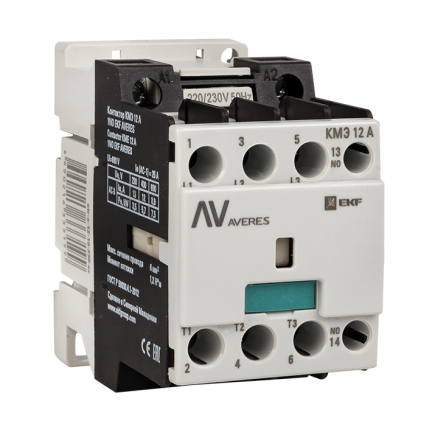 Контактор EKF AVERES КМЭ 12А 1NO 400В АС