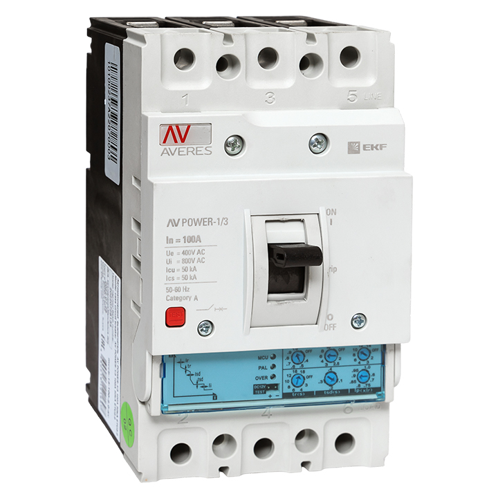 Выключатель автоматический EKF AVERES 3п 100А 50кА AV POWER-1/3 ETU2.0