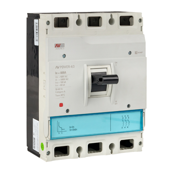 Выключатель автоматический EKF AVERES 800А 100kA AV POWER-4/3 TR купить с доставкой по РФ