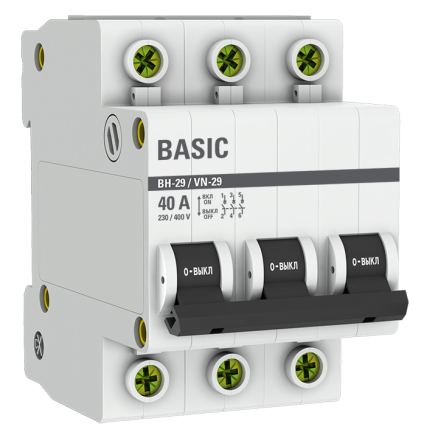 Выключатель нагрузки EKF 3P 40А ВН-29 Basic