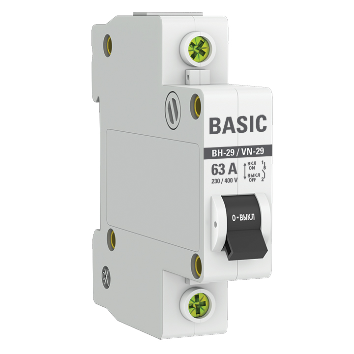 Выключатель нагрузки EKF Basic 1п 63А ВН-29